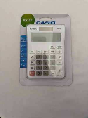 Casio MX-8B 8-stelliger Tischrechner - Weiß