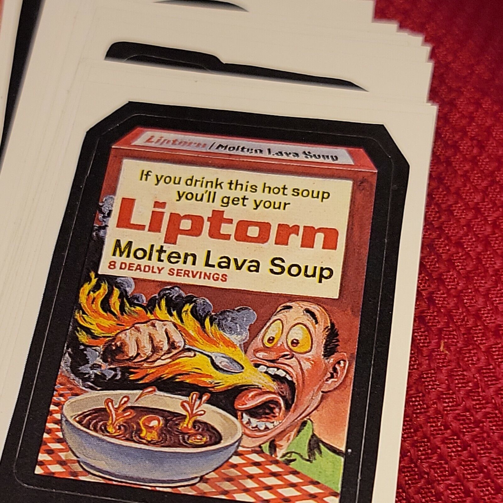 1986 BLUNDER BREAD Topps Wacky Packages Sticker 