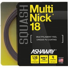 Ashaway MultiNick 18 Squash Multifilament 9m (30ft) String Set