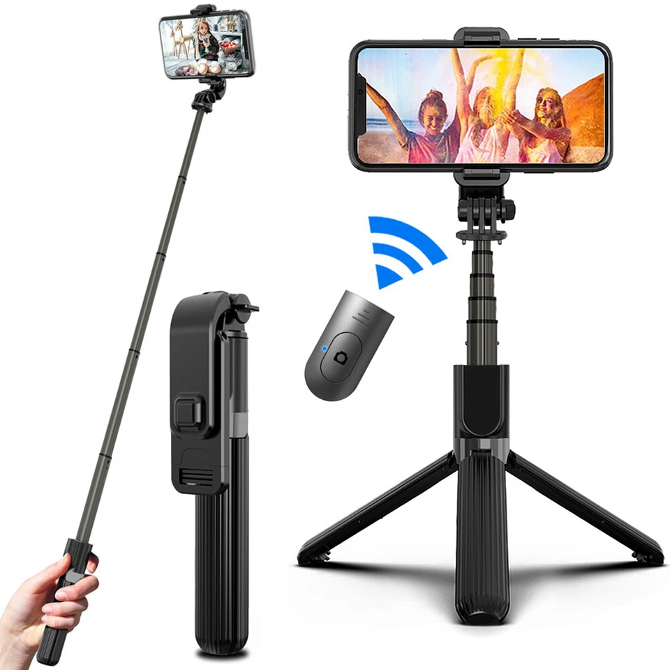 FOR iPhone 11,12,13,Pro,Max Extendable Selfie Stick Tripod Stand/Handheld Long