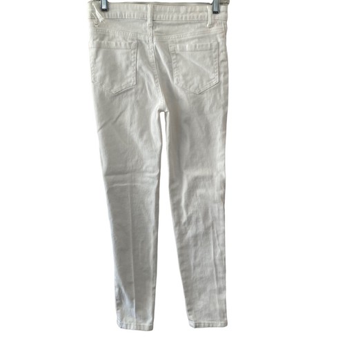 Nordstrom Jeans Girls 14 White Stretch Skinny - Picture 2 of 6