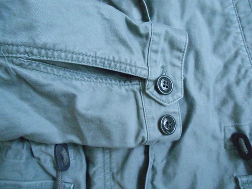 GAP Cotton Military Style Fishtail Parka Olive Green Size Med. - Picture 6 of 11