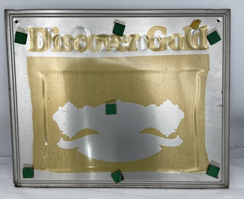 Discover R.J. Gold Chewing Tobacco 21.5” Metal, Year 1981. Please See Photos - 第 6/6 張圖片