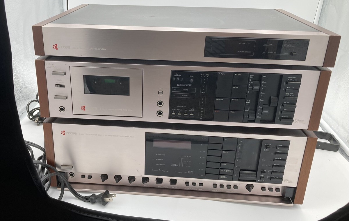 Kyocera R861 Stereo Tuner Amplifier, D611 Stereo Cassette Deck