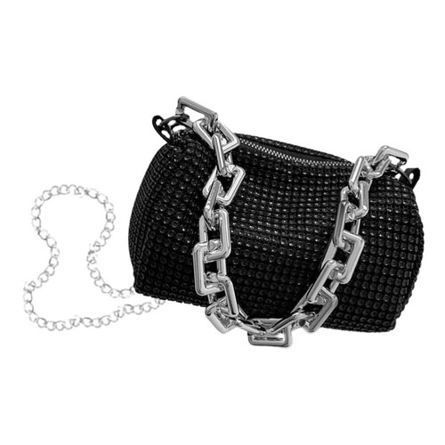 Bling Evening Bag Women Glitter Messenger Bag Prom Crossbody Bag Holiday - Picture 2 of 12