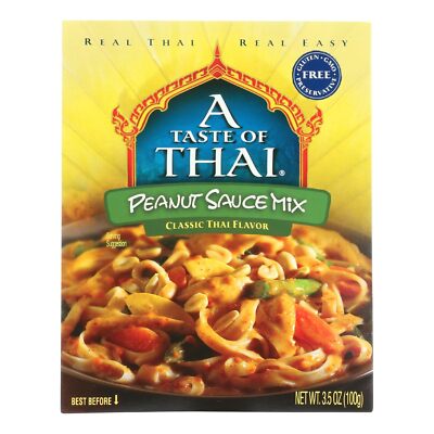 	A Taste of Thai Peanut Sauce Mix 3.5 oz Pack of 6	