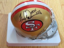 HOFer FRED DEAN signed SAN FRANCISCO 49ers Helmet COA Super Bowl XVI XIX Champs