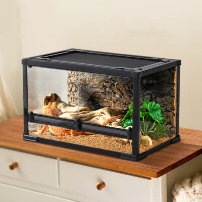 XL Clear Glass Reptile Terrarium Vivarium Lizards Snake Gecko