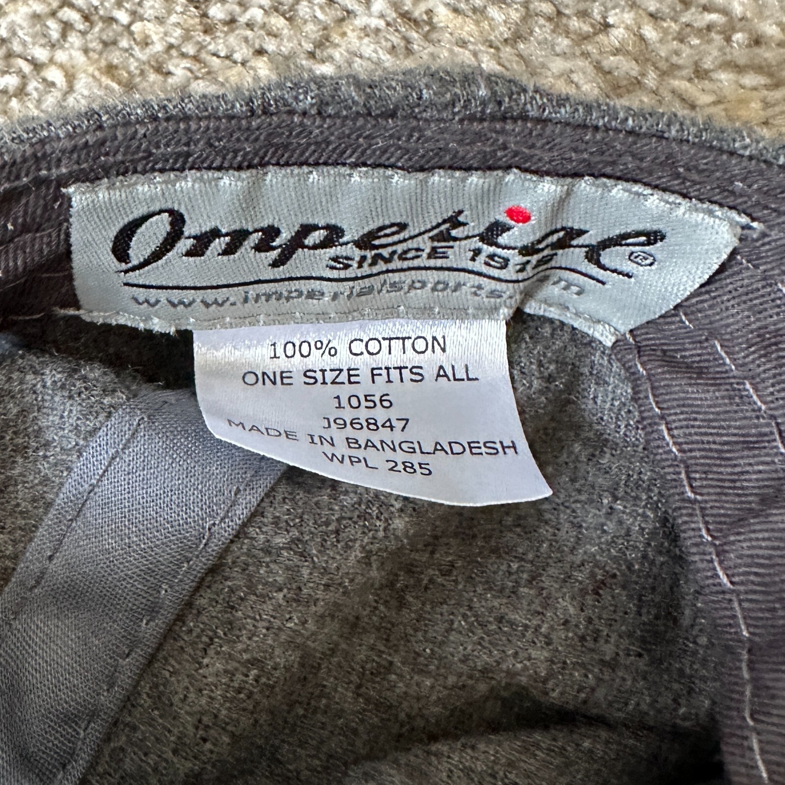 Imperial Bourbon Embroidered Gray Adjustable Wool… - image 6