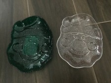 Small Plastic Santa Head Plates