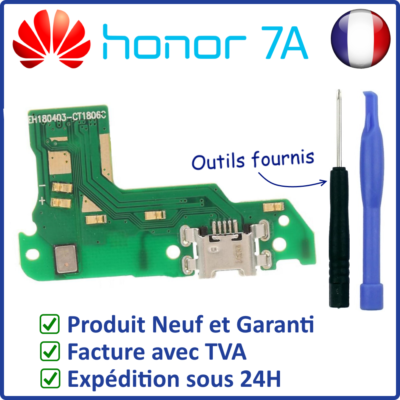 Circuito Stampato Nappa Di Ricarica Per Honor 7A / Huawei - Connettore Dock USB Micro E Antenna