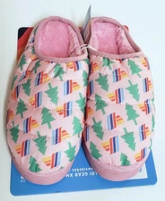 RARE New Aldi Gear 2024 Holiday Christmas XMAS Ladies Slippers Size 8 Pink