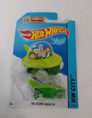 Hot Wheels The Jetsons Capsule Car Green #57/250 HW City 2013 NEW on Card