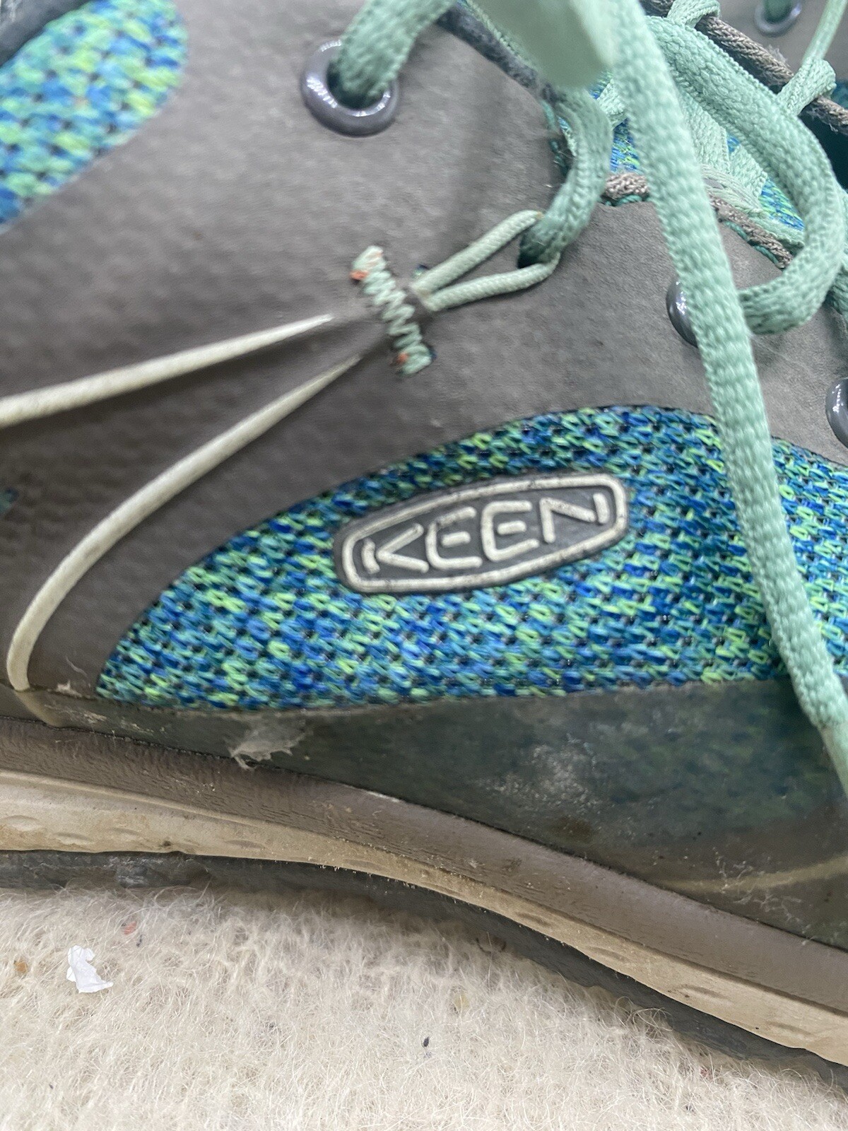 Scarpe impermeabili KEEN Dry Terradora basse blu verde taglia 11 EUR 42 escursionismo 1017190