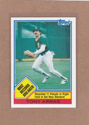 1983 TOPPS BASEBALL TONY ARMAS #1 A'S NM OR BETTER *E2502