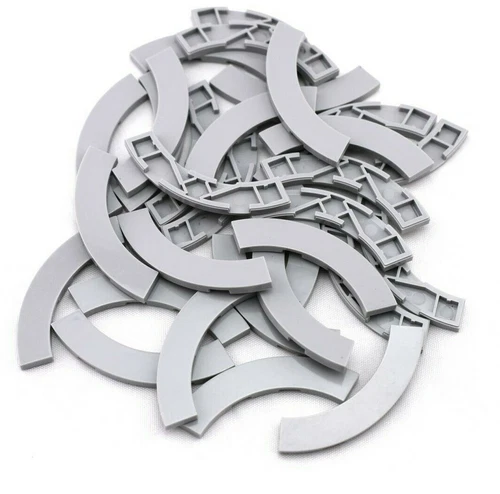 TCM BRICKS Light Bluish Gray 4x4 Round Corner Tile Macaroni X24 Compatible Part