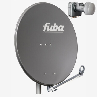 Fuba DAL 804 A Sat Anlage Antenne Schüssel Spiegel Quad LNB DEK 417 4 Teilnehmer