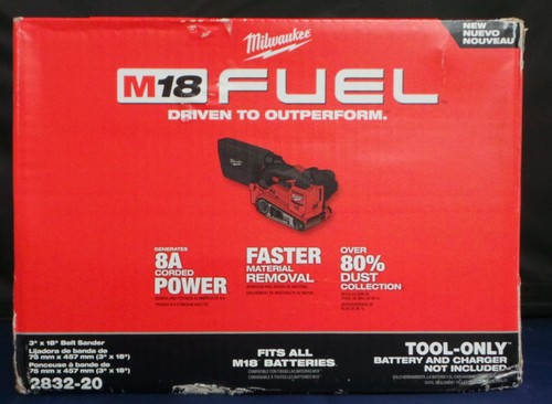 Milwaukee 2832-20 Cordless Belt Sander 3 x 18 Fuel M18 Brushless Volt BRAND NEW