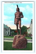 Statue Of Massasoit Plymouth MA Massachusetts