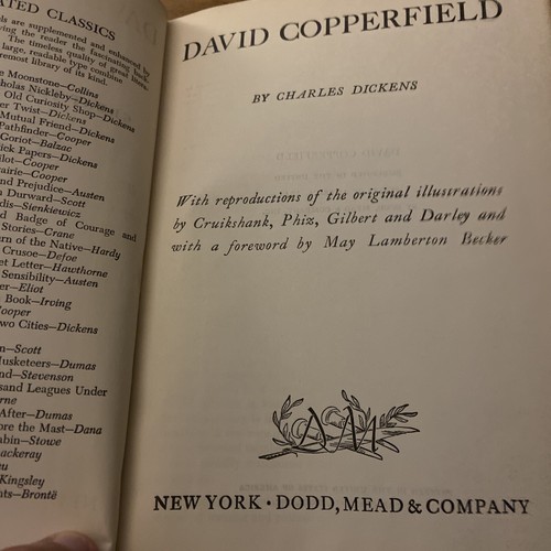 David Copperfield By Charles Dickens (1943/HC) Dodd, Mead & Co - Picture 5 of 6