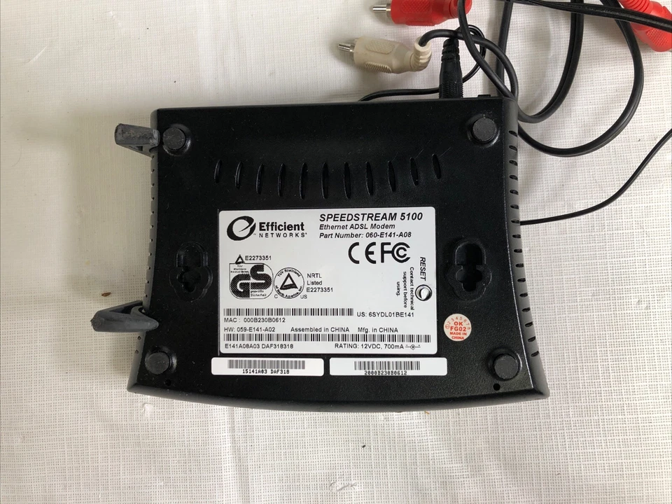 Efficient Networks SpeedStream 5100 24 Mbps with Power Supply - Image 4 of 4