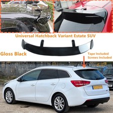For 15-18 KIA Ceed JD Estate Glossy Black Rear Window Roof Spoiler Lip Universal