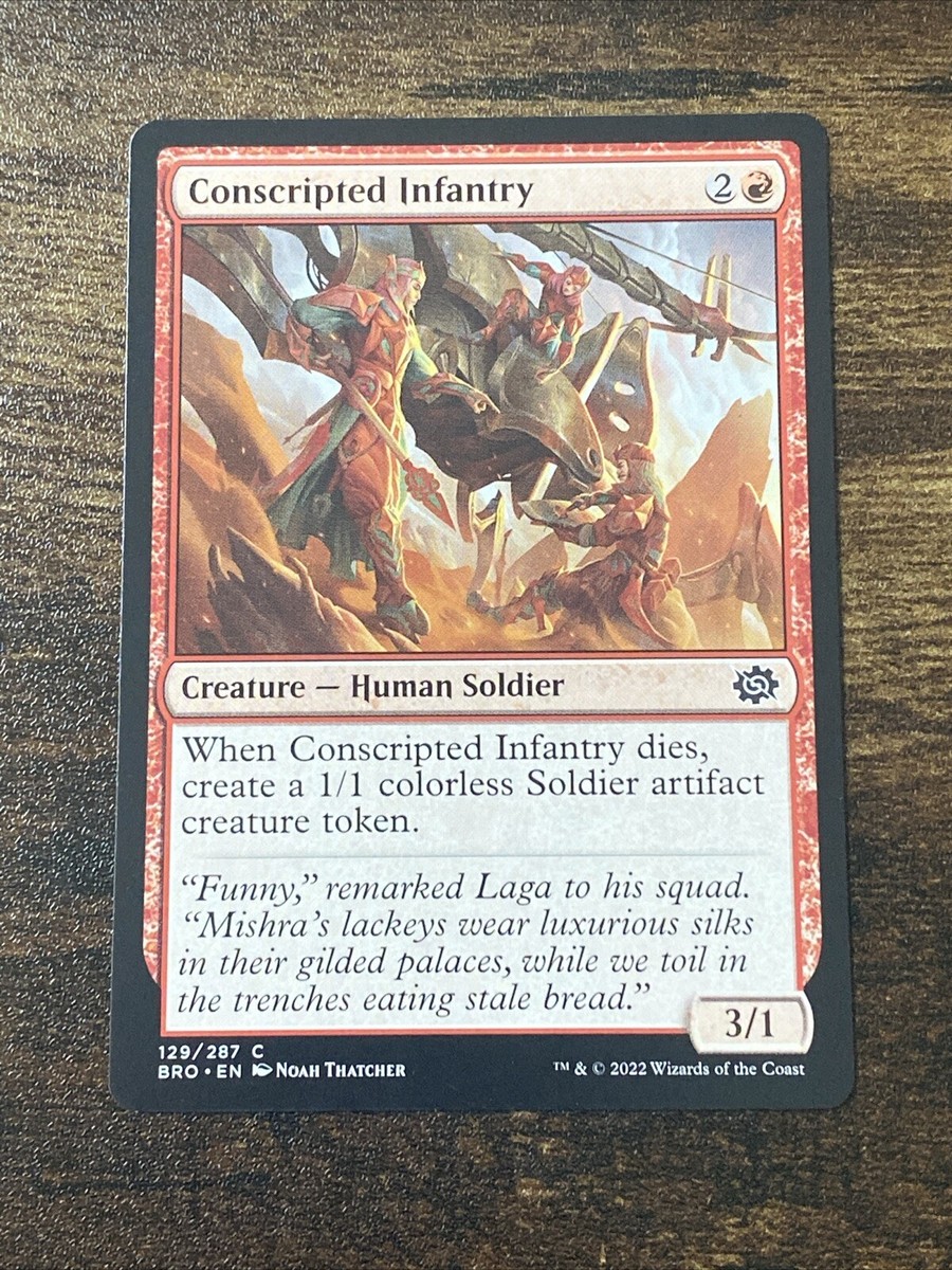 Conscripted Infantry 129/287 The Brothers' War MTG Magic The 