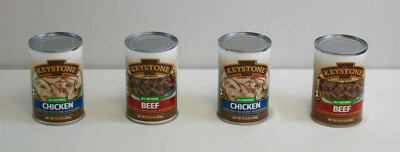 KEYSTONE ALL NATURAL MEAT Beef x2 & Chicken x2 cans  - 14.5 OZ 58 oz total 