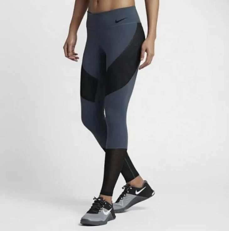 Nike black cheap mesh leggings