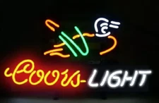 Hunting Duck Neon Sign 17"x14" Light Lamp Man Cave Handmade Artwork Beer SY