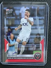 2022 TOPPS NOW MLS TAXI FOUNTAS DC UNITED RED PARALLEL 7/10
