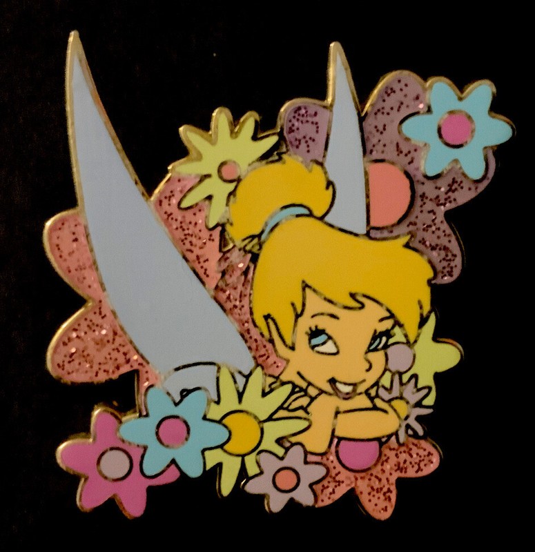 Disney DLRP Tinker Bell in Flowers Paris Pin