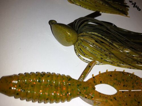 Custom Weedless Bass Flipping Jigs 1/4,3/8,1/2,5/8,3/4oz.Sunfish Pick Sizes - Picture 5 of 12