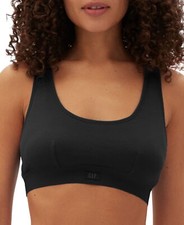 Gap Body Women's Ribbed Logo Comfort Racerback Bralette GPW01051 Black S