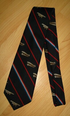Smithsonian Institution Airplane Tie - Vintage 1976 National Air 
