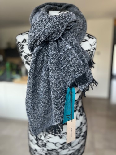 NEU CODELLO Reg.€79,90- Made in Italy Designer Schal Wollschal Boucle 67% WOLLE - Bild 4 von 8