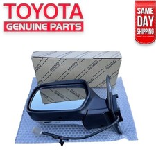 93 -97 Toyota Land Cruiser Fzj80 Driver Left Outside Mirror Black Chrome Oem New