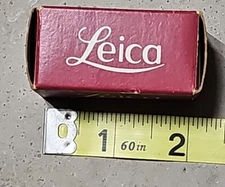 Original Red LEICA LEITZ Camera 14021 TAKE UP SPOOL EMPTY BOX ONLY  2 1/4 X 1