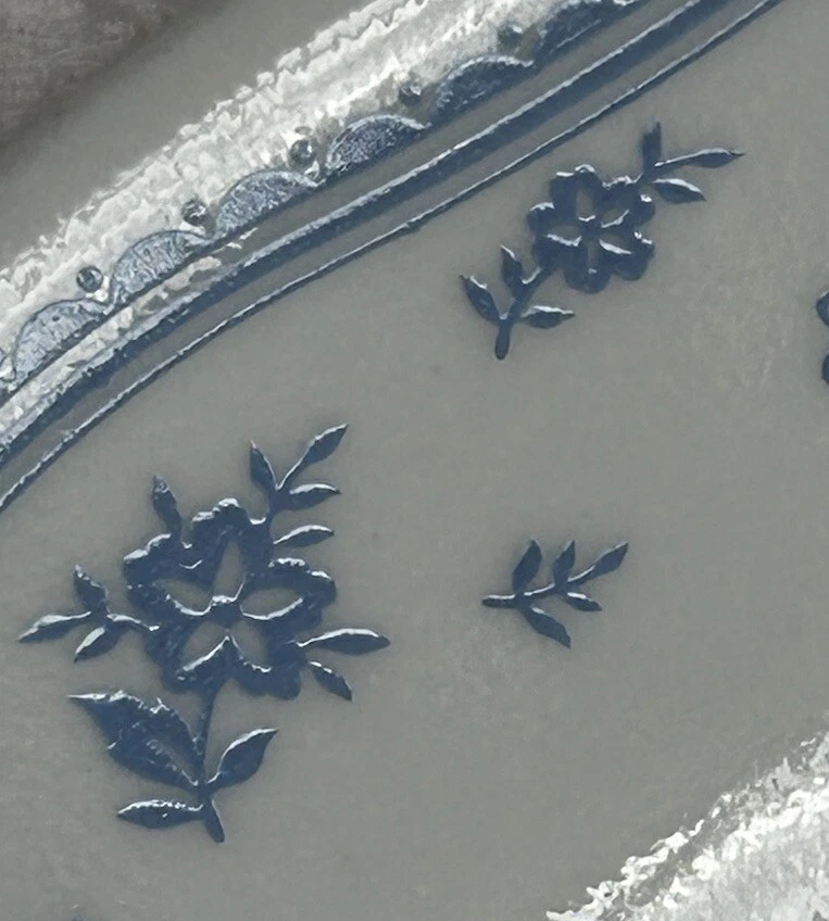 Corelle Morning Blue Pattern Set Of 2 Dinner Plates 1980s Discontinued VGUC - Image 2 of 4