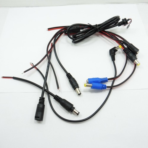 DC Cable Power Jack Lead Connector CCTV Socket Fly Male and Female Camera