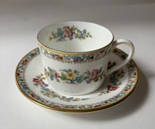 Vintage COALPORT Ming Rose Bone China Cup  Saucer Floral-Made in England