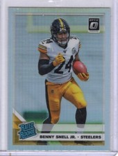 2019 Donruss Optic Silver Prizm RC #185 Benny Snell Jr. Pittsburgh Steelers