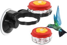 Handheld Hummingbird Feeders set Of 2 With Window Mount Suction Cup New Upgrad