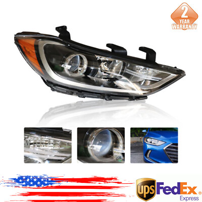 TBvechi Right Front Halogen Headlight For 2017-2018 Hyundai Elantra SE/SEL