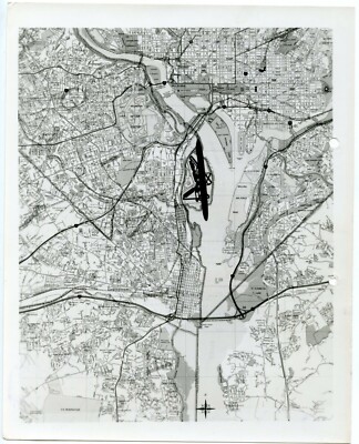 NASA Map, Area of Washington D.C. National Airport, 1972, NASA, n79
