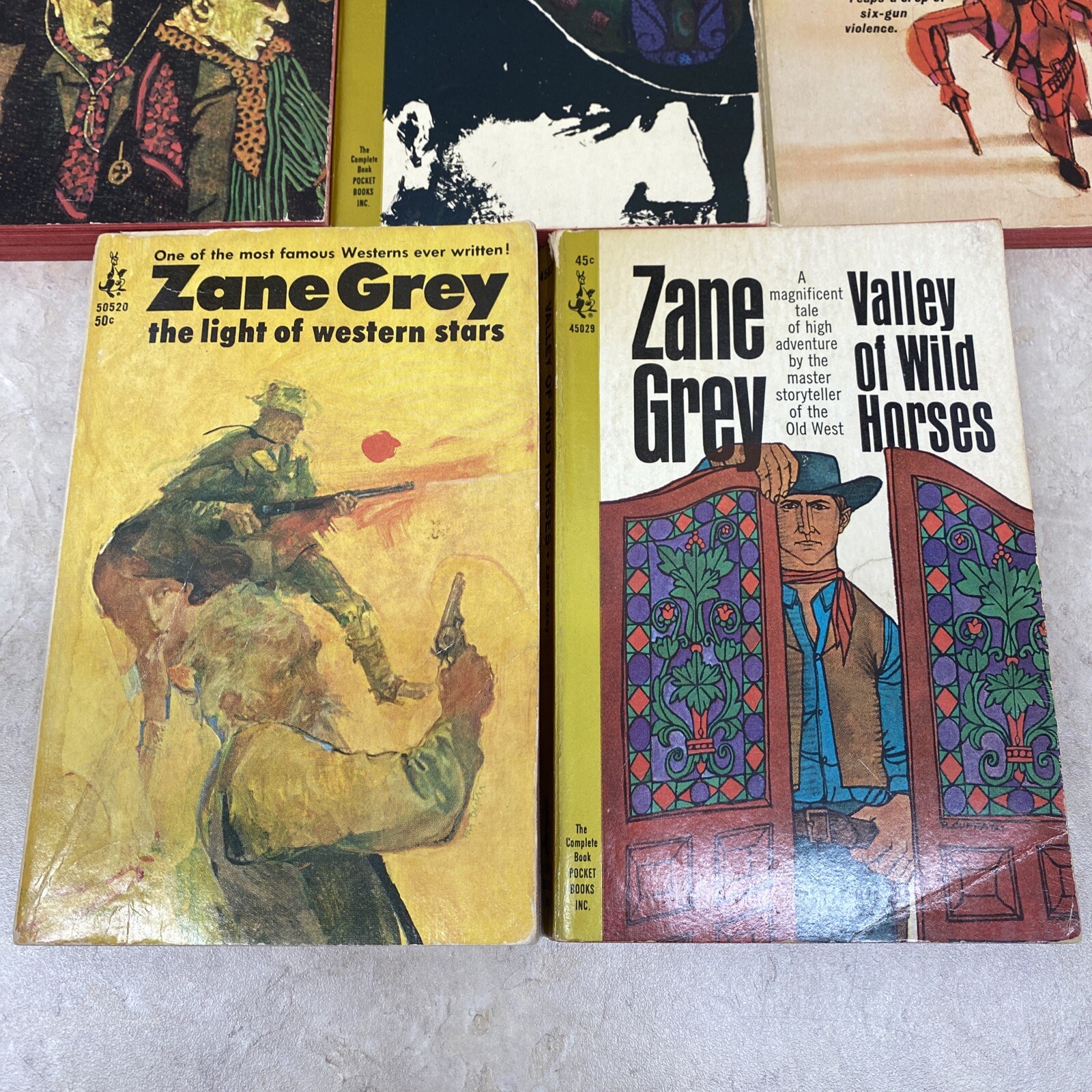 Vintage Pocket Books Inc by Zane Grey Western Paperback Lot of 5 eBay