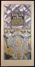 John Doe & Exene Poster The Old Church Portland Signed Silkscreen Gary Houston