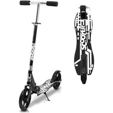 Cityroller Scooter mit Big Wheel Räder, klappbar Kickroller, höhenverstellbar...