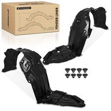 Prius 2019-2022 Front Inner Fenders Splash Shield Liner Set with Clips Foam HDPE