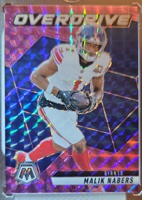 Malik Nabers Overdrive Purple Prizm /49 Giants SSP 🔥 Mosaic